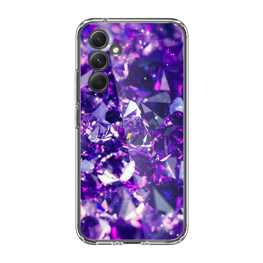 Purple Crystal Samsung Galaxy A35 5G Case