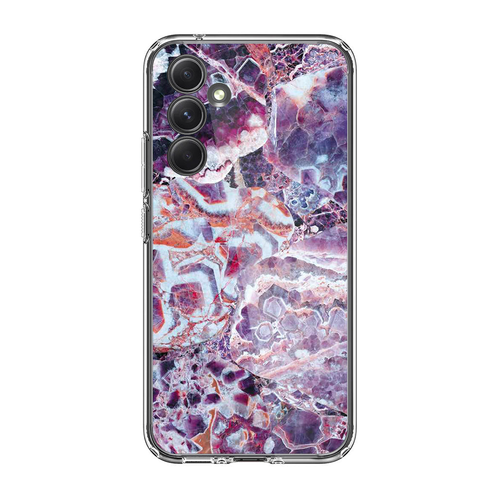 Purple Marble Samsung Galaxy A35 5G Case