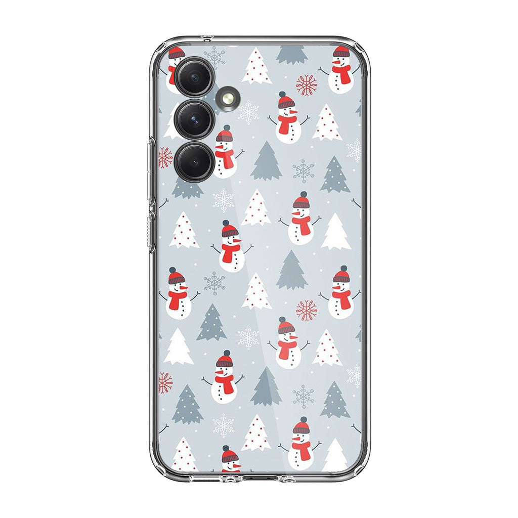 Snowmans Pattern Samsung Galaxy A35 5G Case