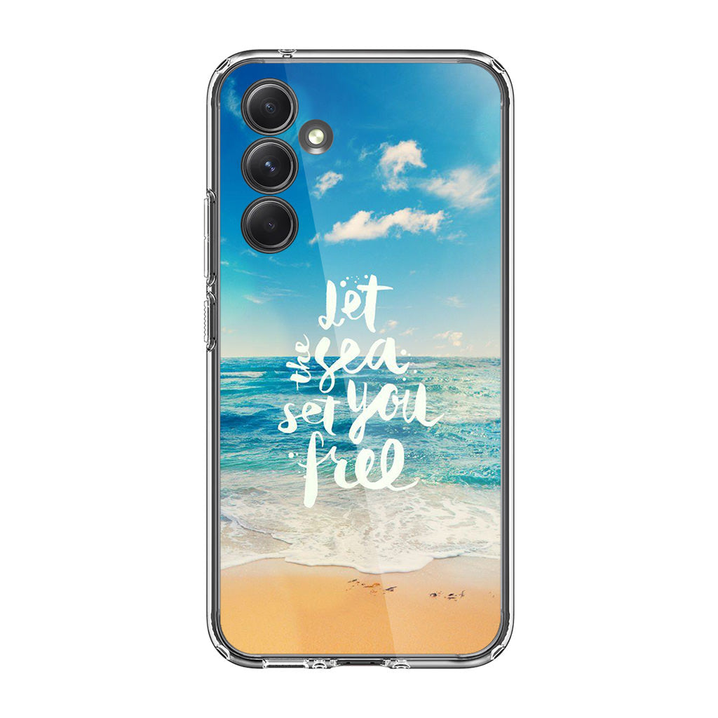 The Sea Set You Free Samsung Galaxy A35 5G Case