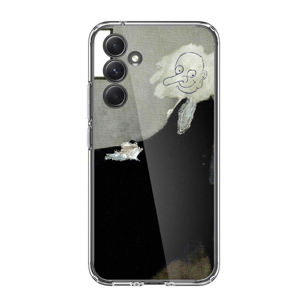 Whistler's Mother by Mr. Bean Samsung Galaxy A35 5G Case