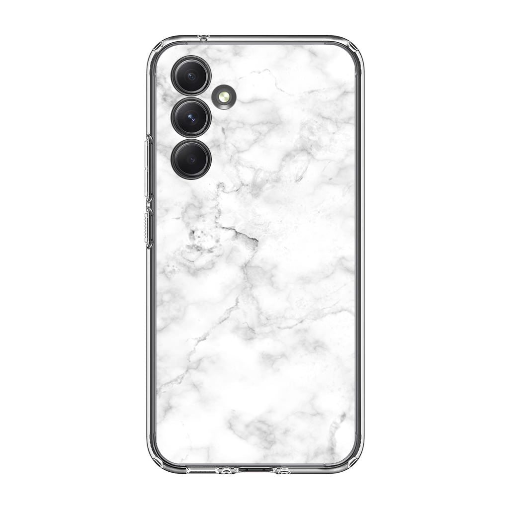 White Marble Samsung Galaxy A35 5G Case