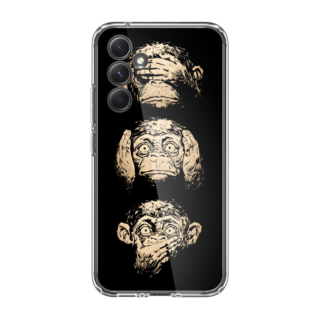 3 Wise Monkey Samsung Galaxy A35 5G Case