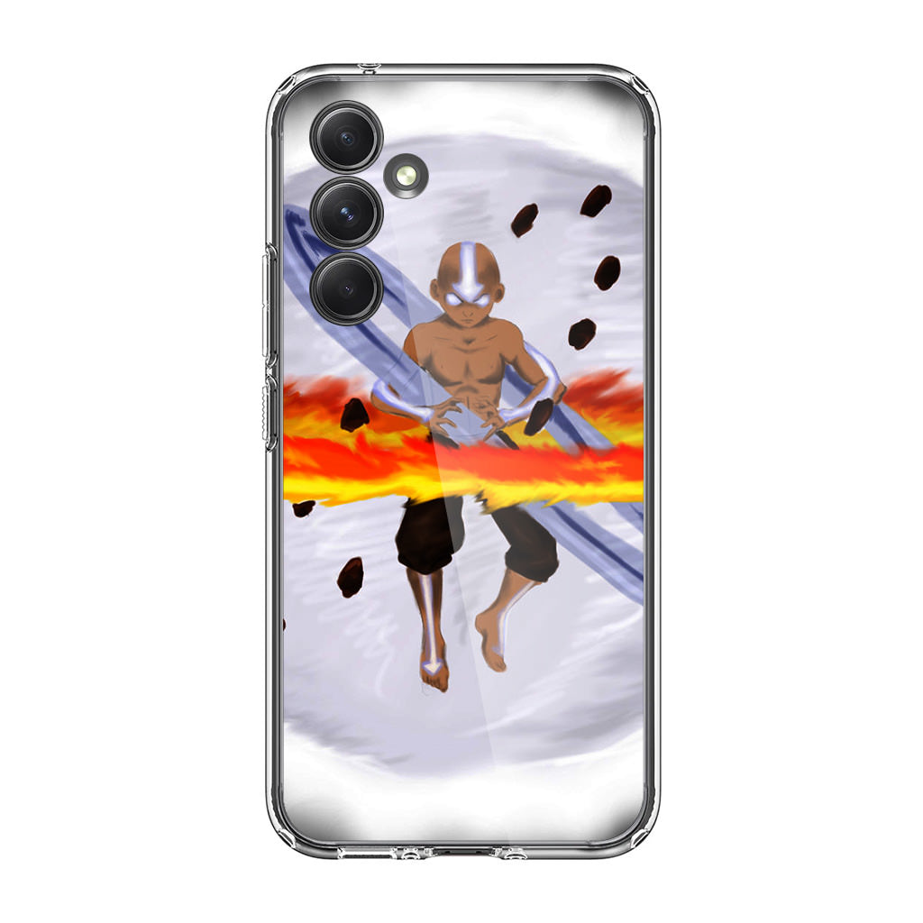 Avatar Aang Controls Four Elements Samsung Galaxy A35 5G Case