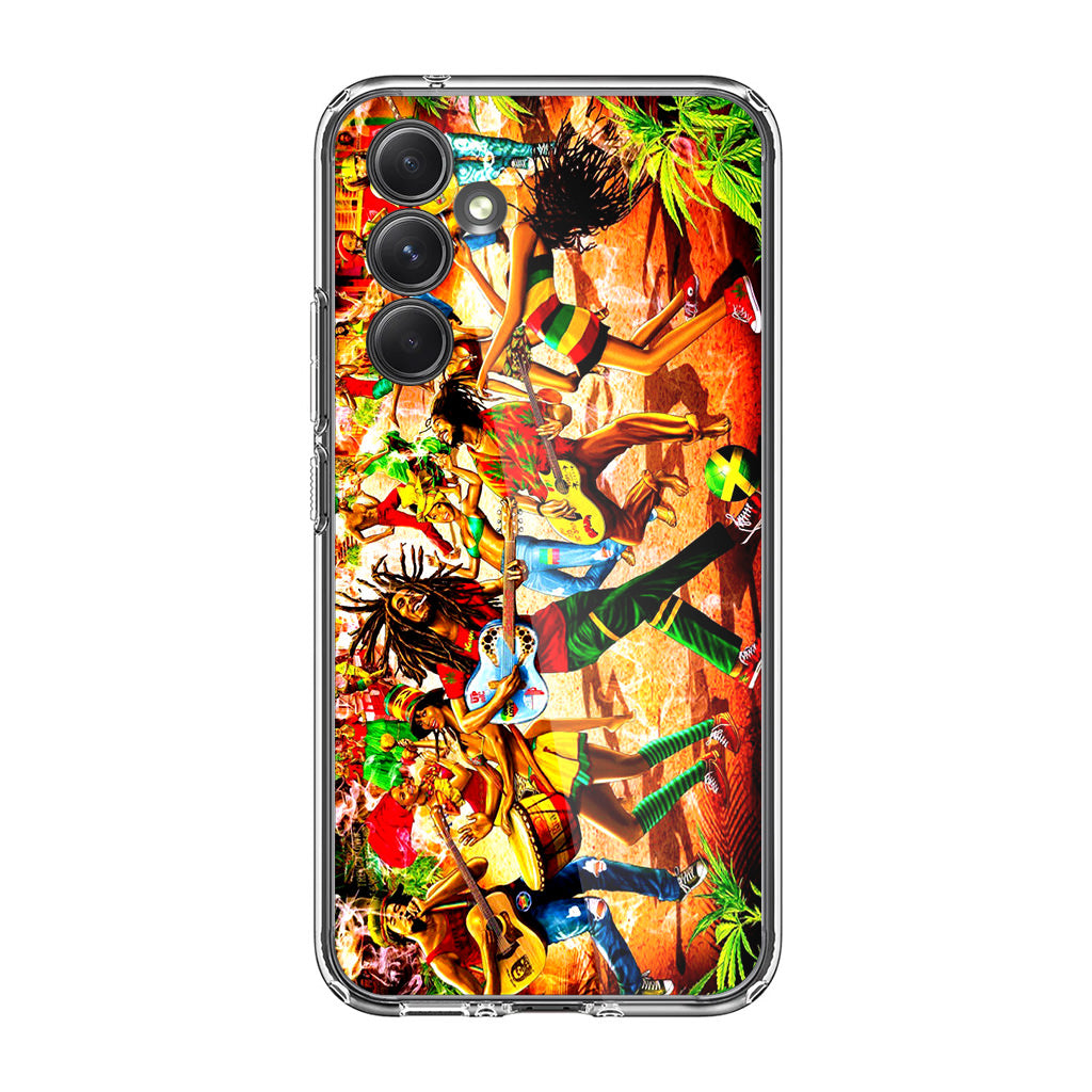 Bob Marley Reggae Samsung Galaxy A35 5G Case