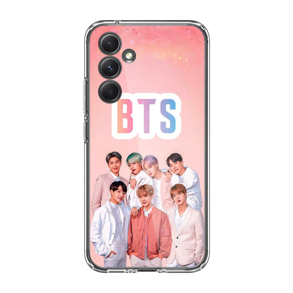 BTS Member in Pink Samsung Galaxy A35 5G Case
