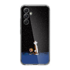 Calvin and Hobbes Space Samsung Galaxy A35 5G Case