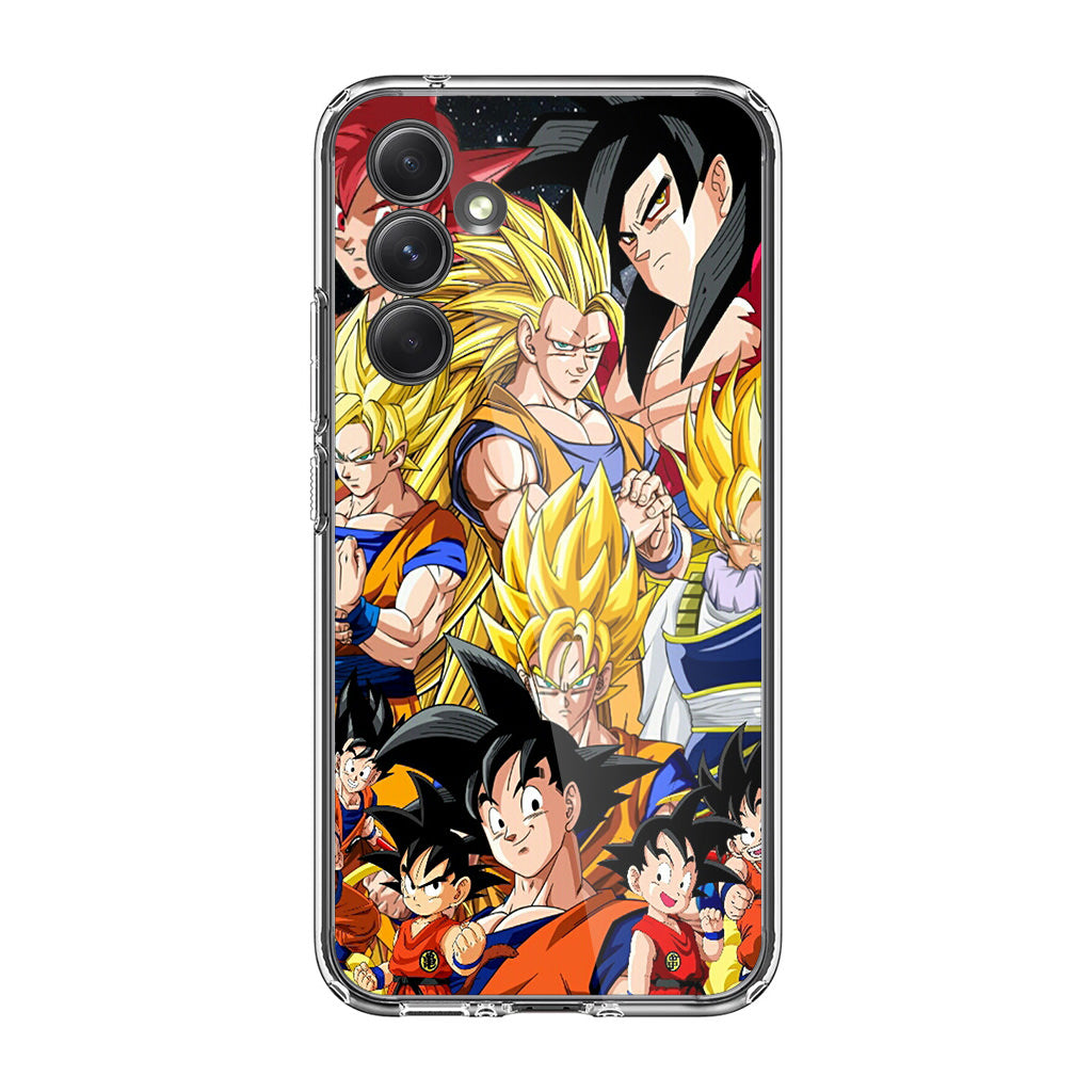 Dragon Ball Z Son Goku Transformation Samsung Galaxy A35 5G Case