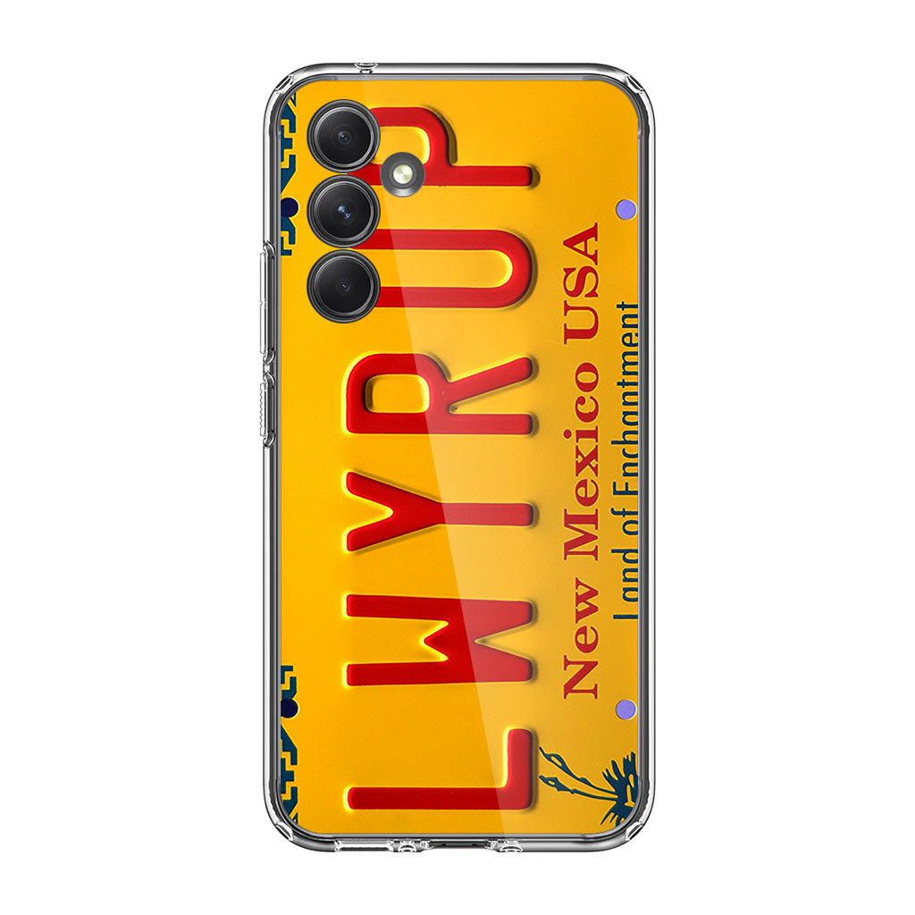 LWYRUP License Plate Samsung Galaxy A35 5G Case