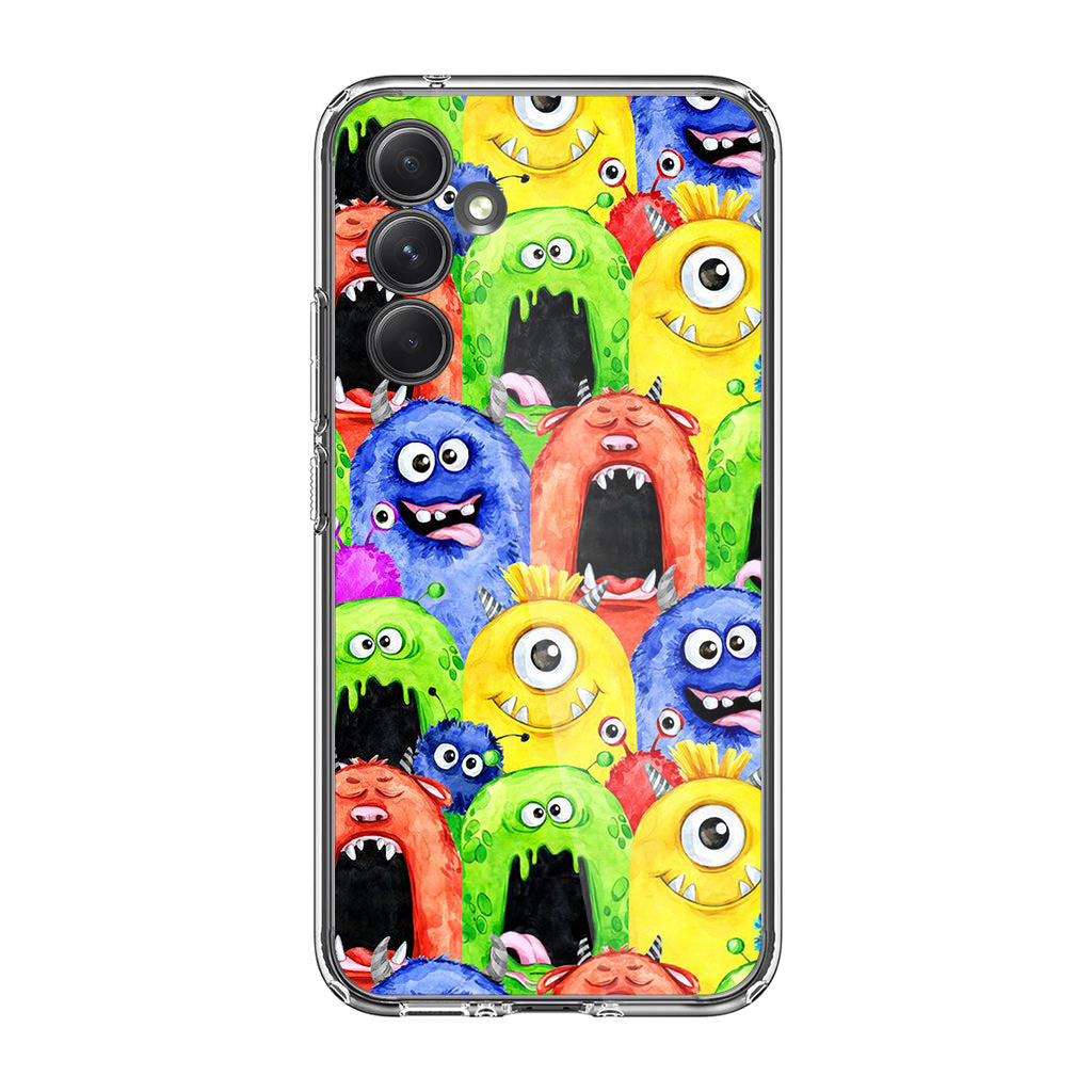 Monster Watercolor Art Samsung Galaxy A35 5G Case