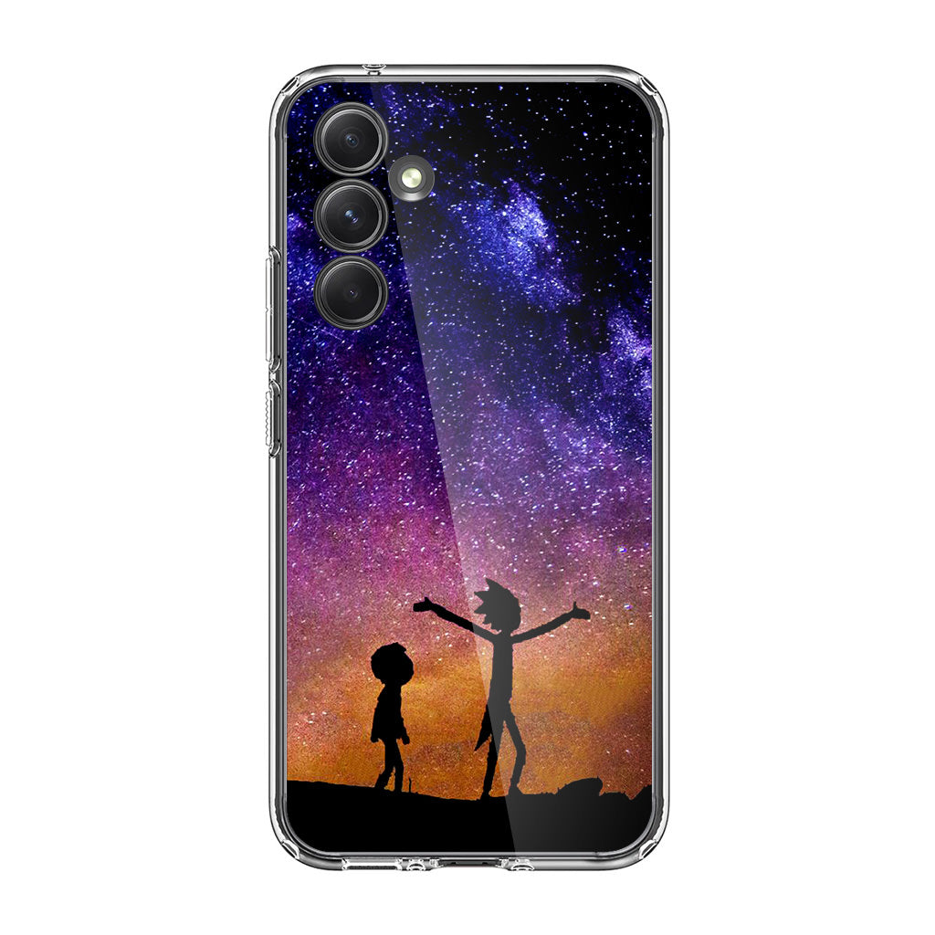 Morty Space Nebula Samsung Galaxy A35 5G Case