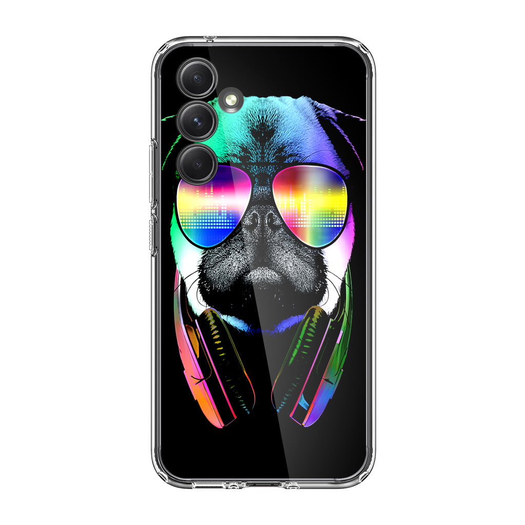 Music Lover Pug V Samsung Galaxy A35 5G Case