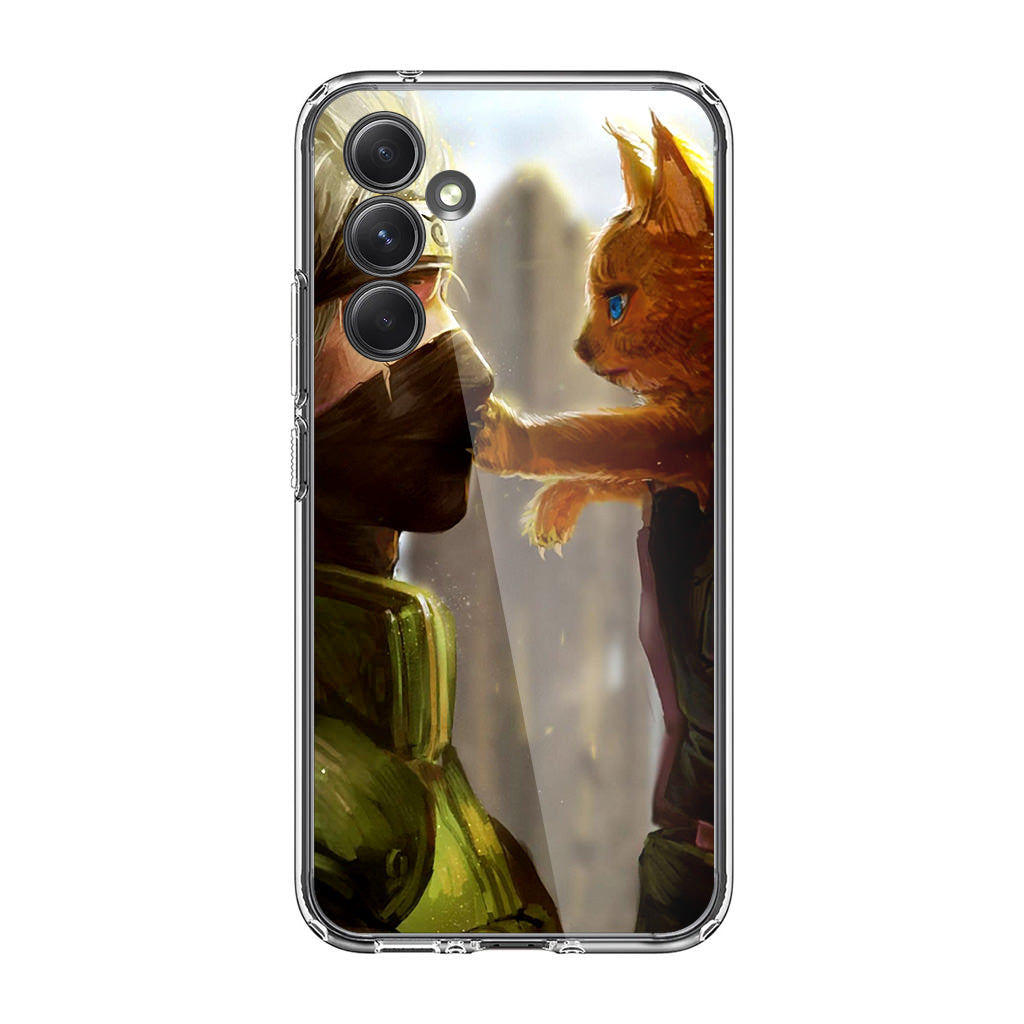 Naruto Hatake Kakashi Cat Samsung Galaxy A35 5G Case