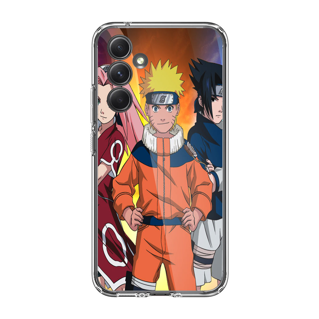 Naruto Sasuke And Sakura Samsung Galaxy A35 5G Case