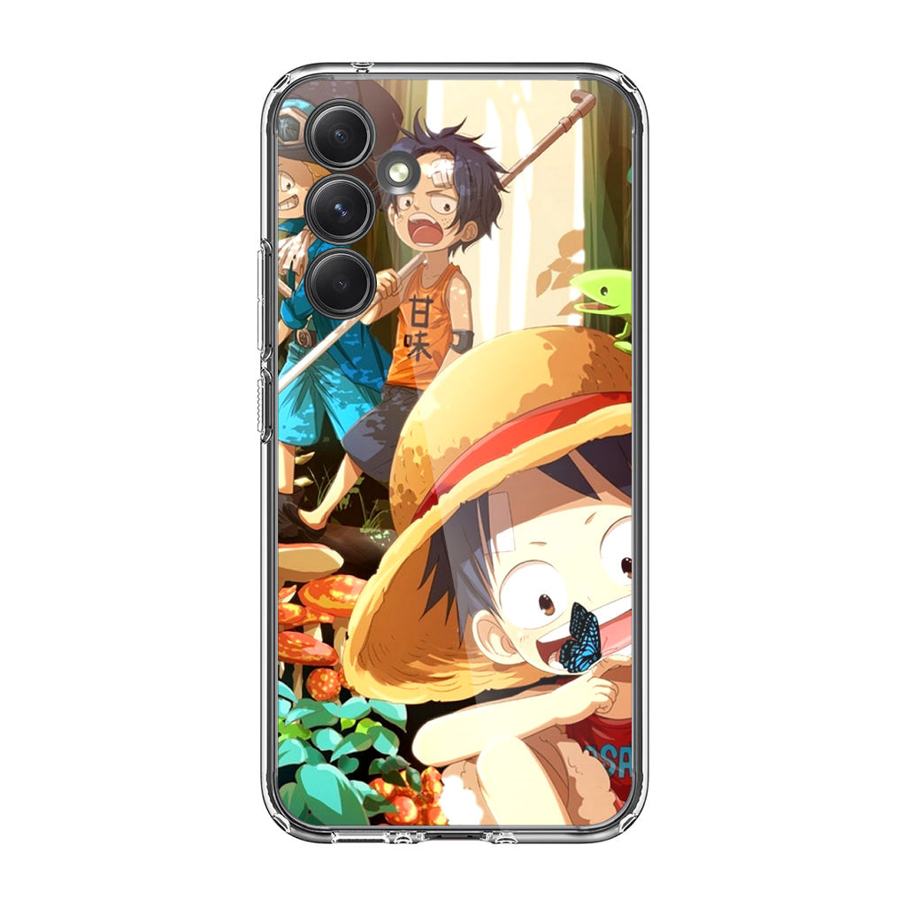 One Piece Little Sabo Ace Luffy Cute Samsung Galaxy A35 5G Case