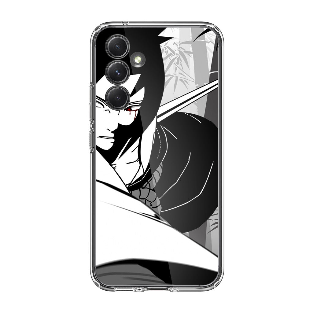 Sasuke Uchiha B&W Samsung Galaxy A35 5G Case