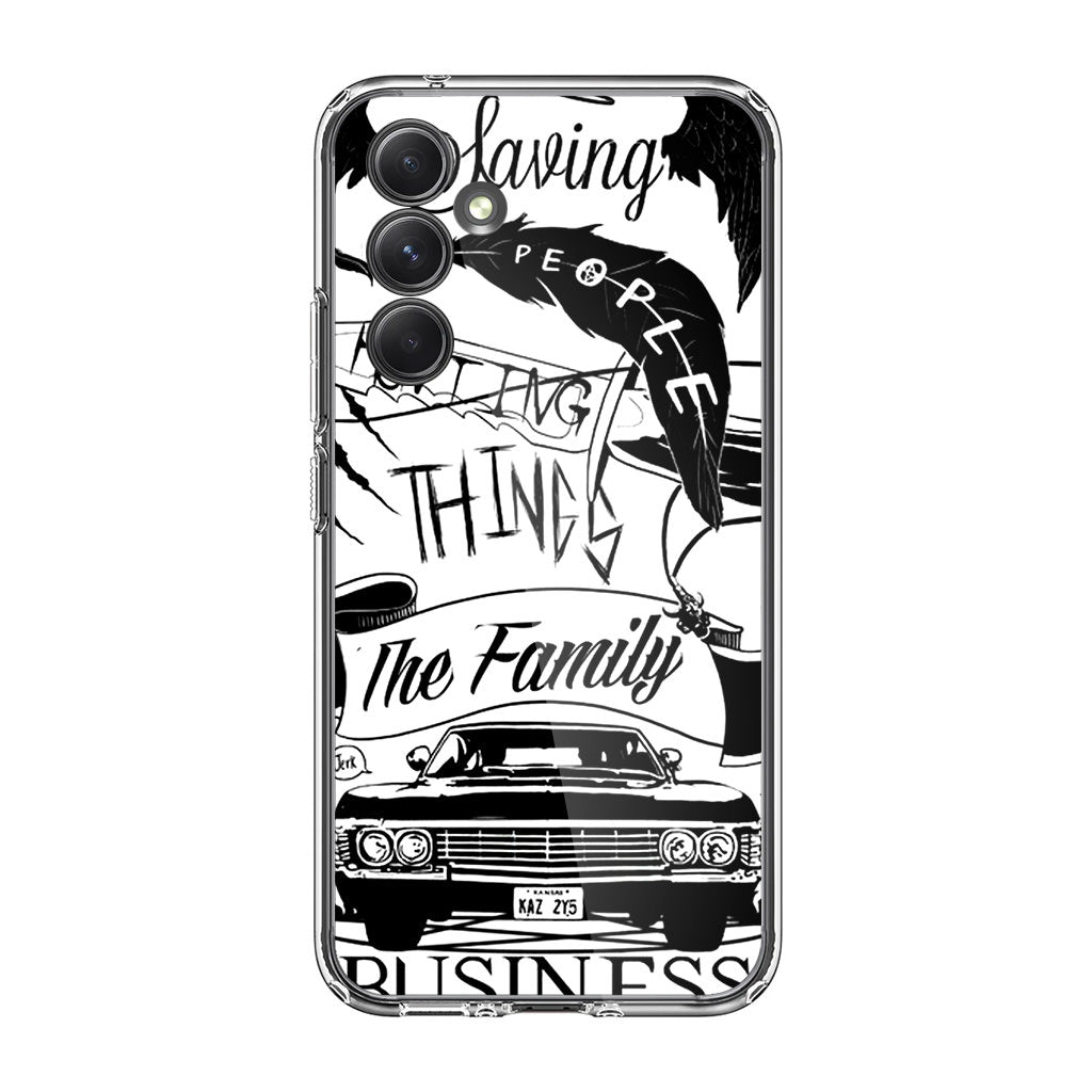 Supernatural Family Business Saving People Samsung Galaxy A35 5G Case