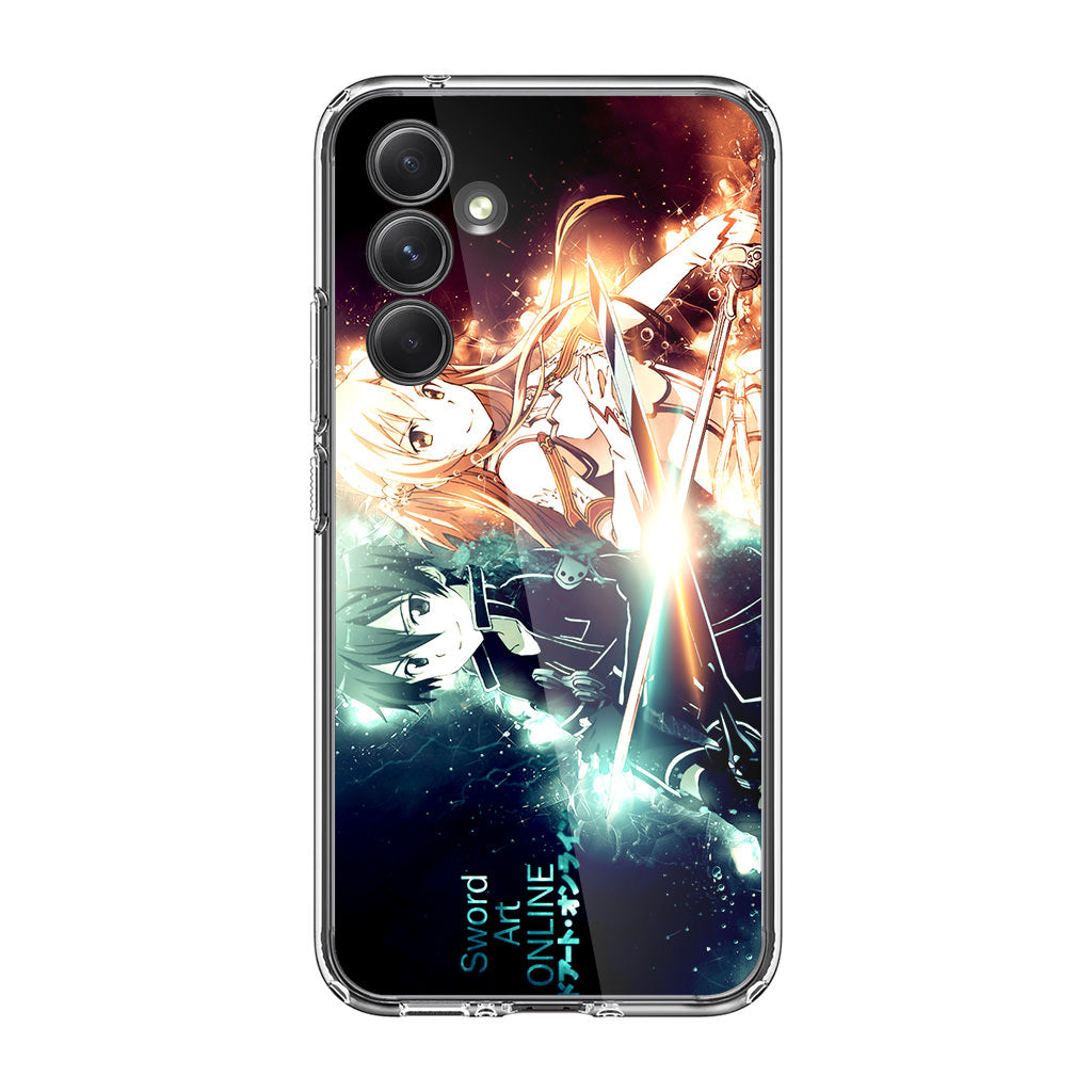 Sword Art Online Kirito and Asuna Samsung Galaxy A35 5G Case