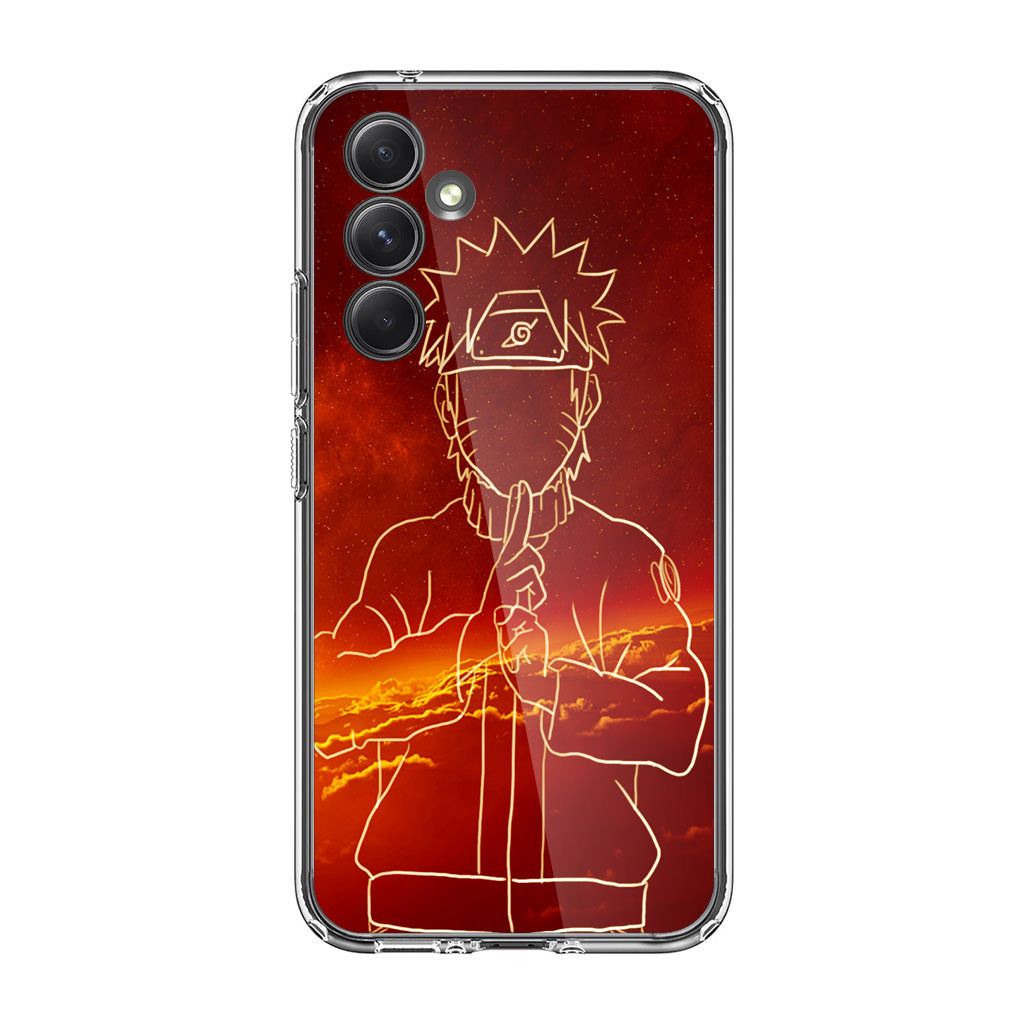 Uzumaki Naruto Outlline Samsung Galaxy A35 5G Case