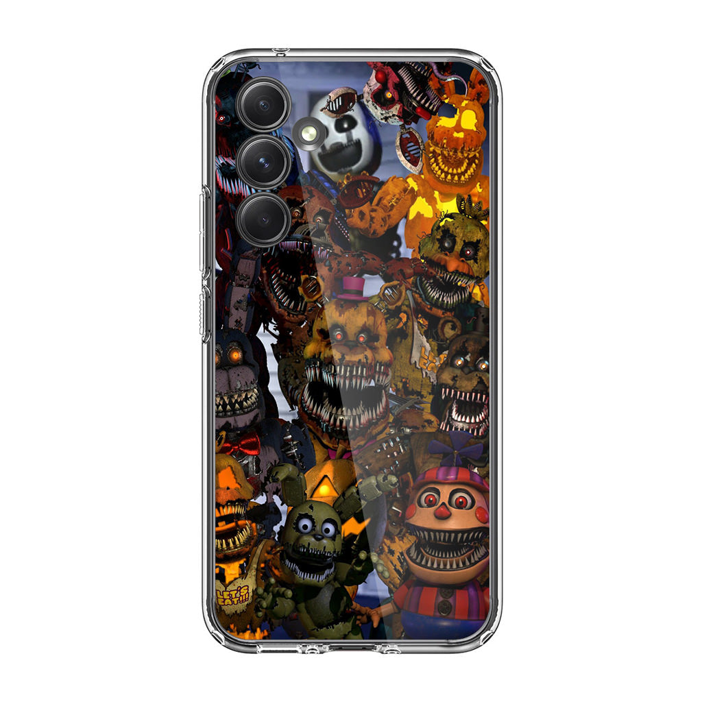 Five Nights at Freddy's Scary Characters Samsung Galaxy A35 5G Case