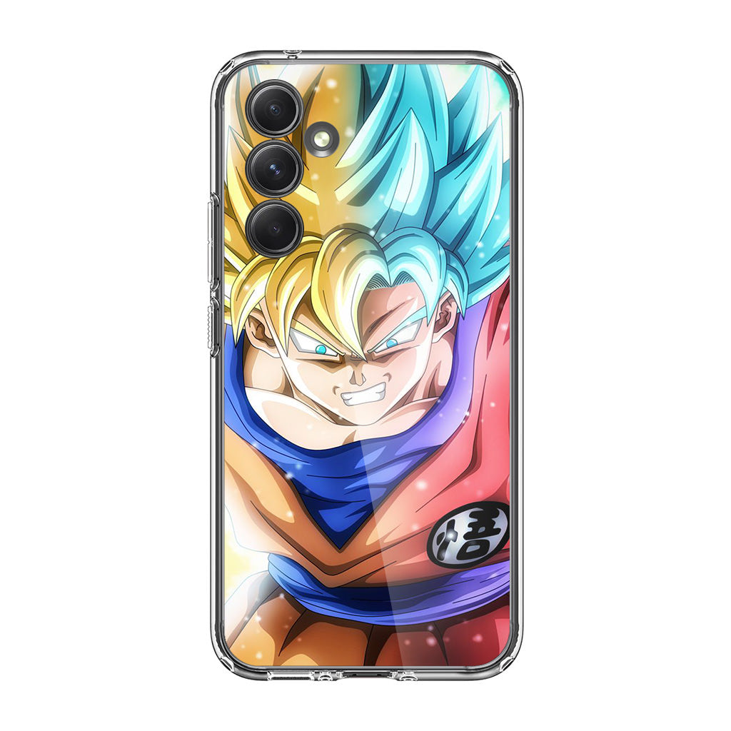 Goku SSJ 1 to SSJ Blue Samsung Galaxy A35 5G Case