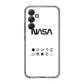 NASA Minimalist White Samsung Galaxy A35 5G Case