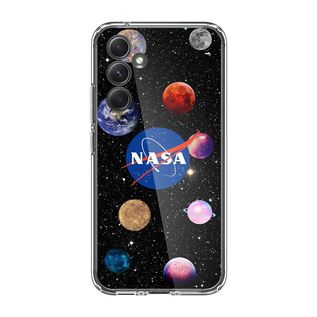 NASA Planets Samsung Galaxy A35 5G Case