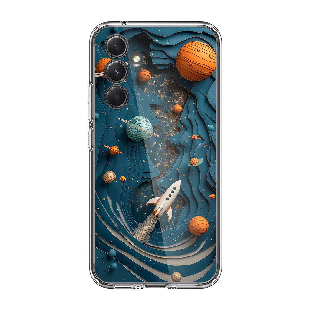 Cardboard Cosmos Samsung Galaxy A35 5G Case
