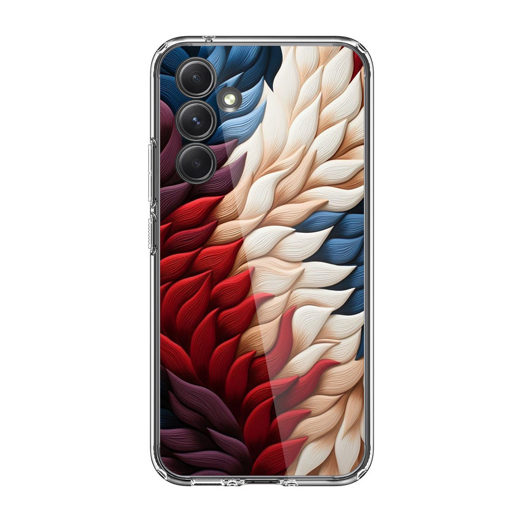 Colorful Feathers Art Samsung Galaxy A35 5G Case