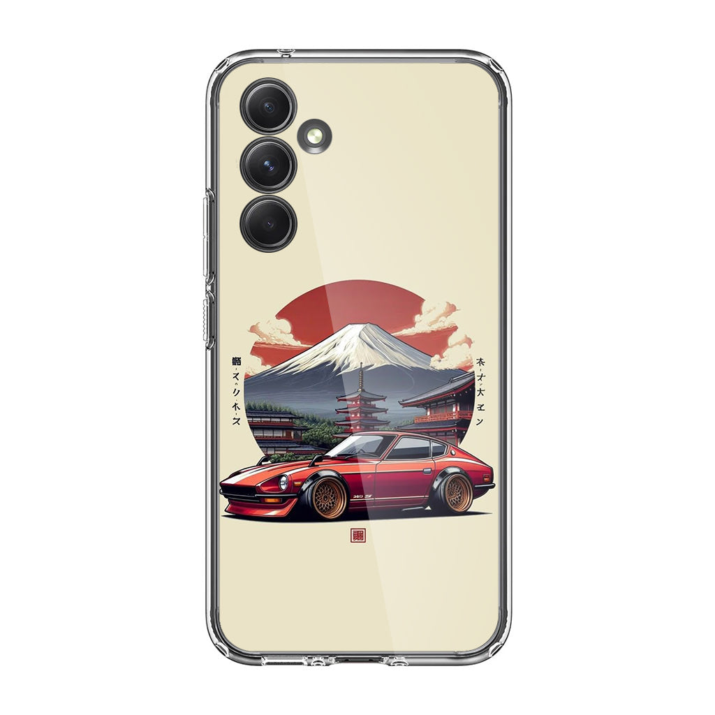 Fuji Fastback Racing the Rising Sun Samsung Galaxy A35 5G Case
