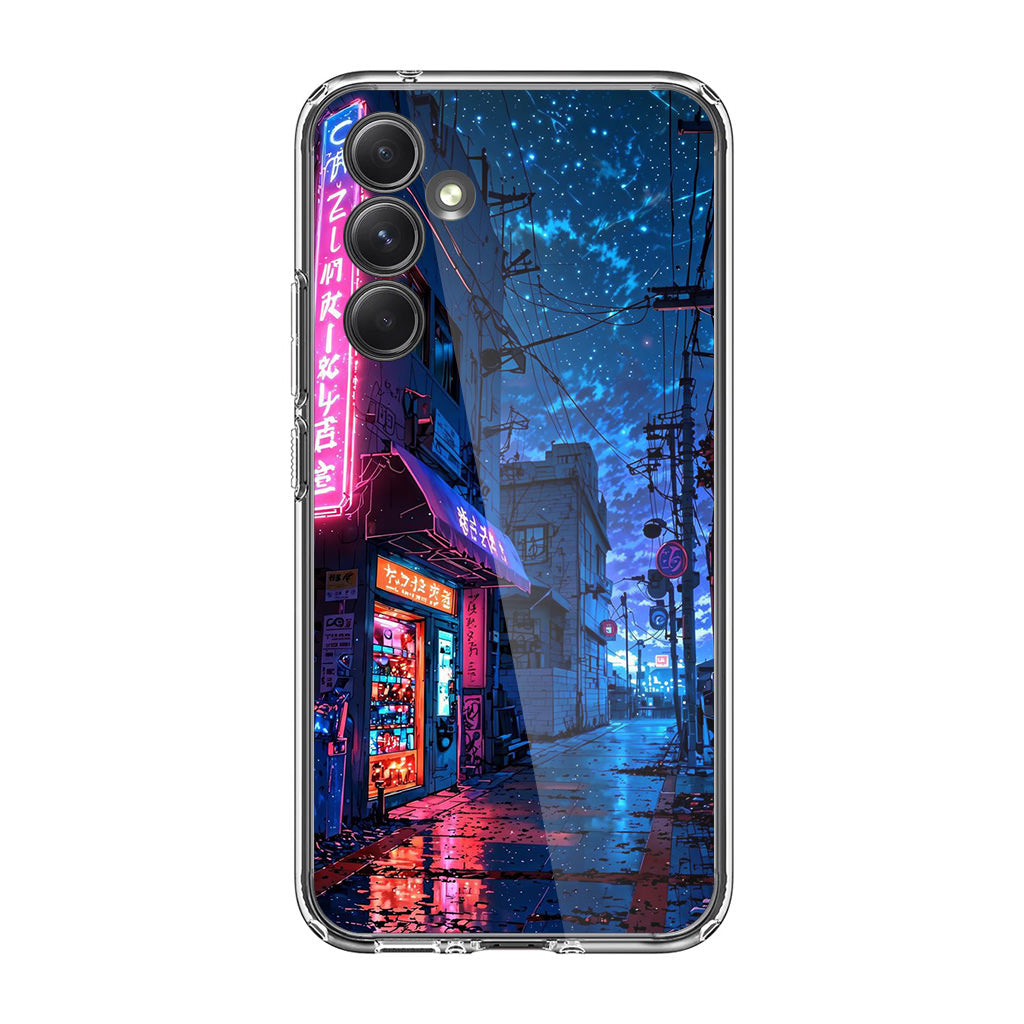 Japan Neon Reverie Samsung Galaxy A35 5G Case