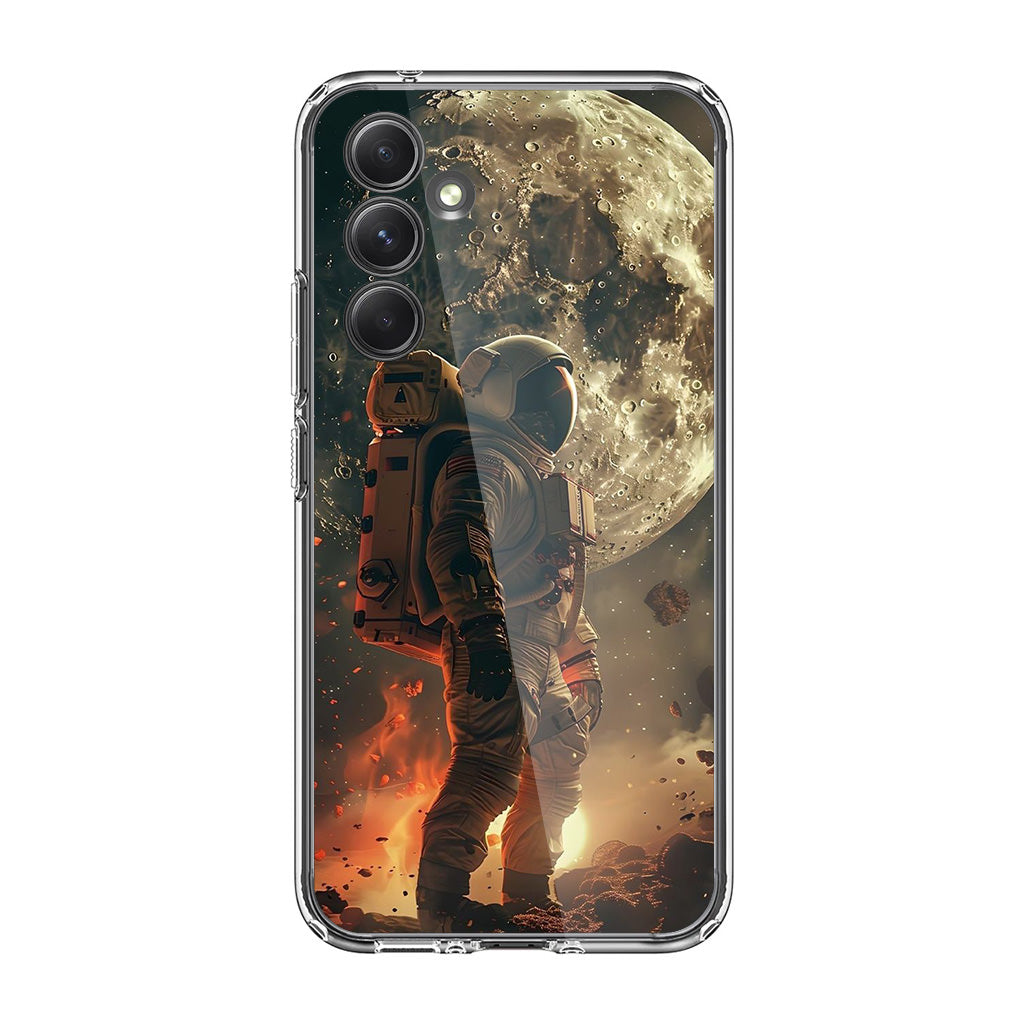 Lunar Sentinel Guardian of the Void Samsung Galaxy A35 5G Case