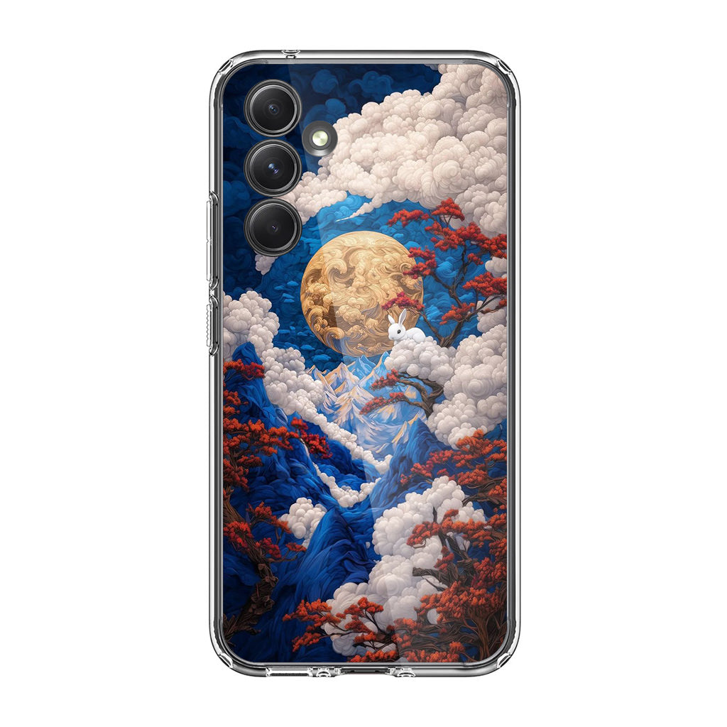 Moonlight Whispers Celestial Peaks Samsung Galaxy A35 5G Case