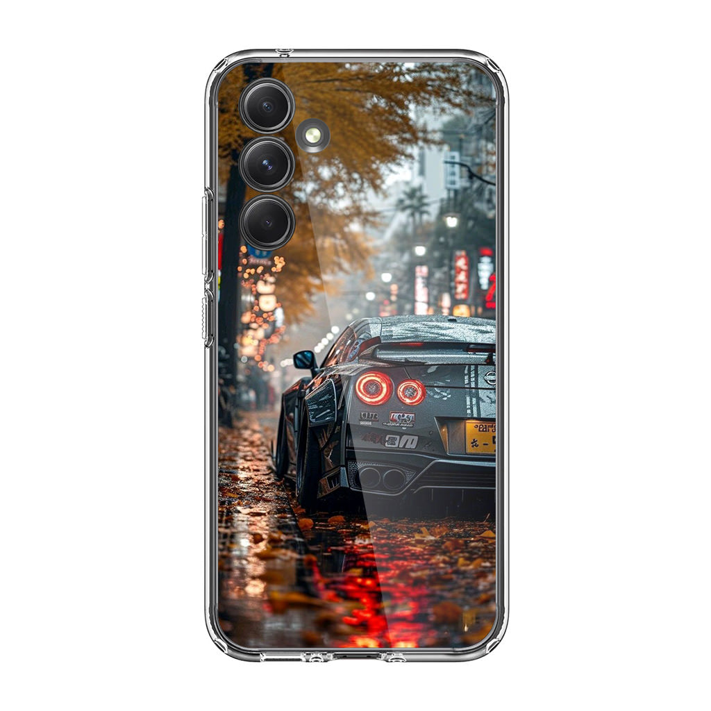 Neon Drift Autumn Streets Samsung Galaxy A35 5G Case