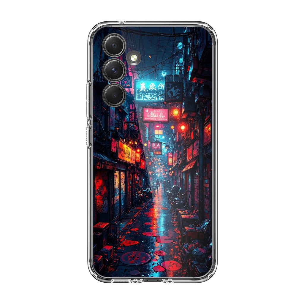 Neon Veins Of The Cyber City Samsung Galaxy A35 5G Case