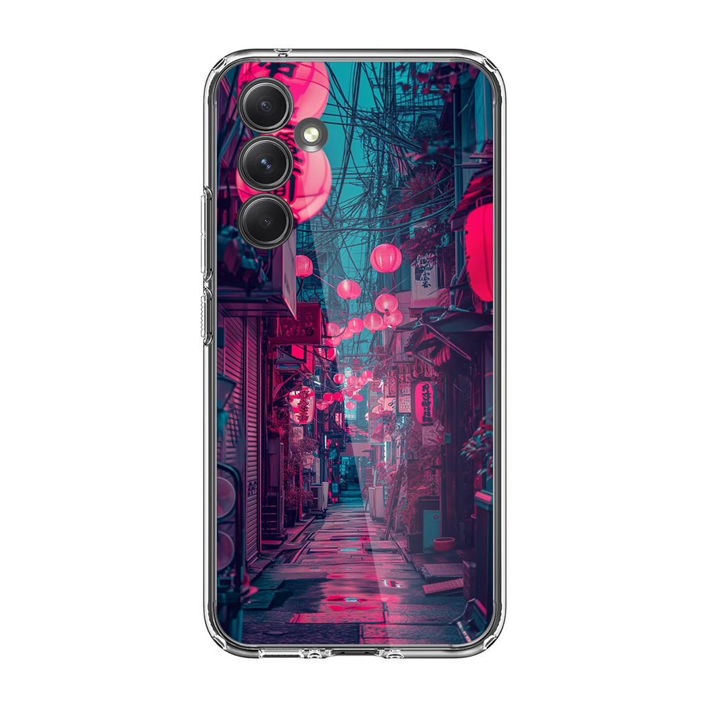 Neon Veins of the Night Market Samsung Galaxy A54 5G Case