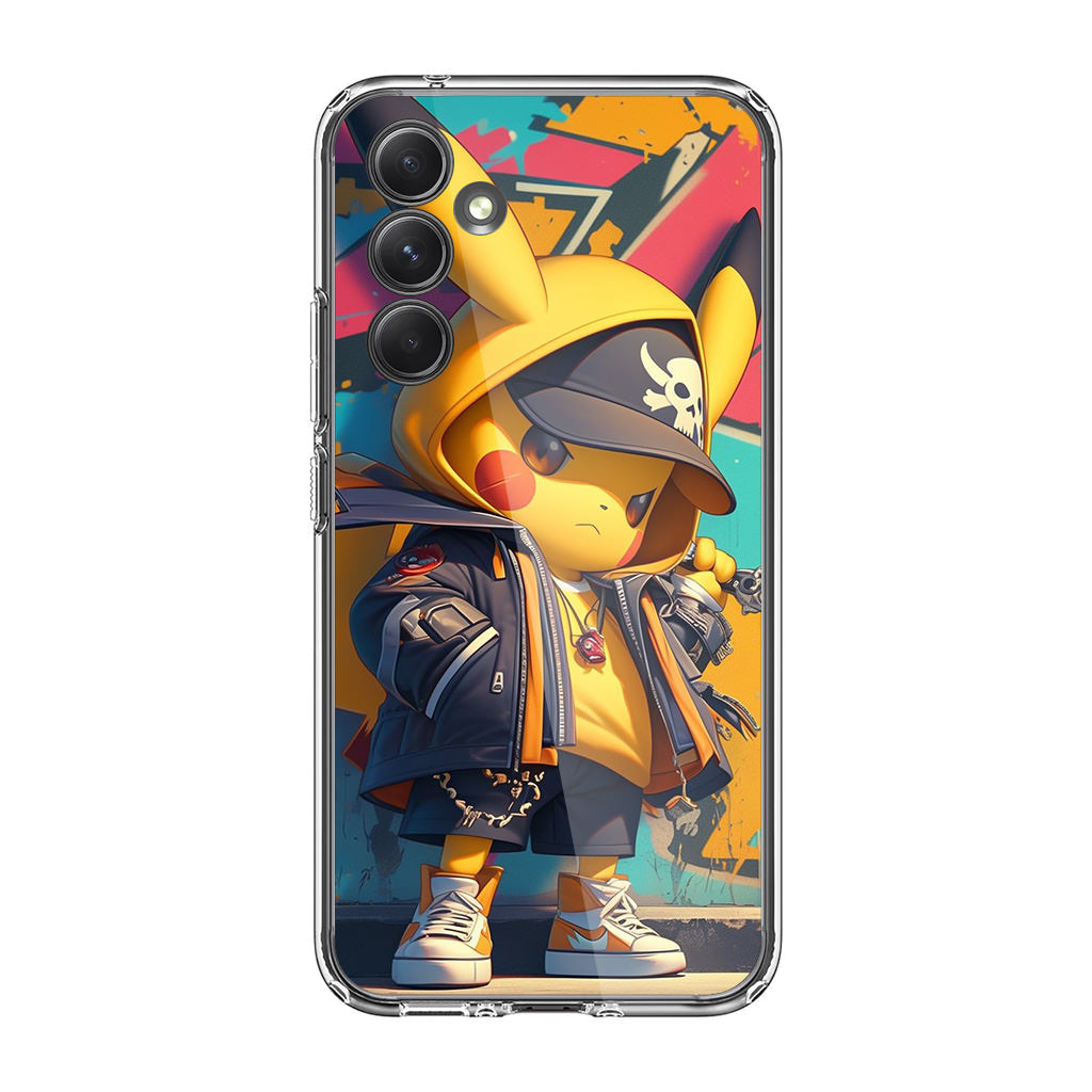 Pikachu Street Rebellion Samsung Galaxy A35 5G Case
