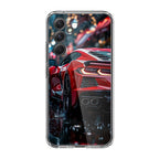 Red Sport Car in the Rain Samsung Galaxy A54 5G Case