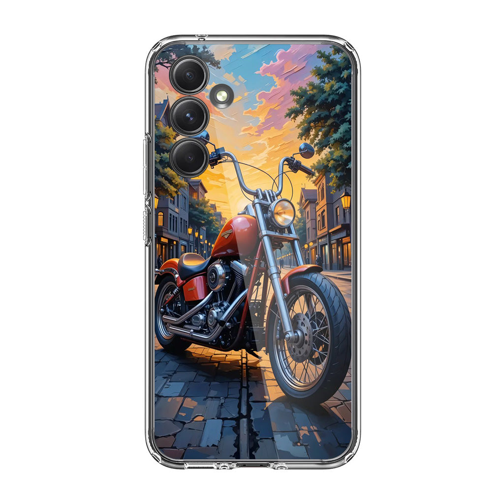 Sunset Thunder Ride Into the Glow Samsung Galaxy A54 5G Case