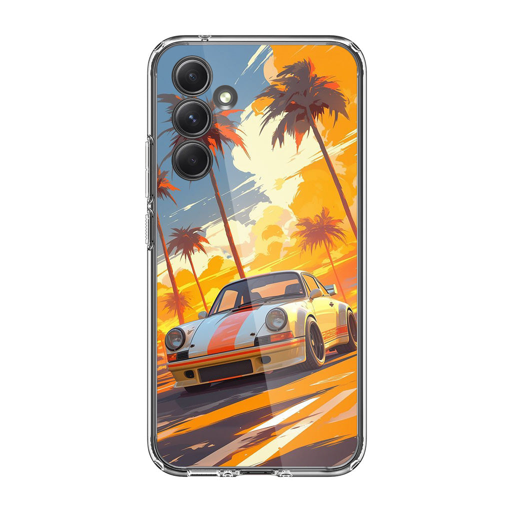 Turbo Dreams in Neon Palms Samsung Galaxy S23 FE Case