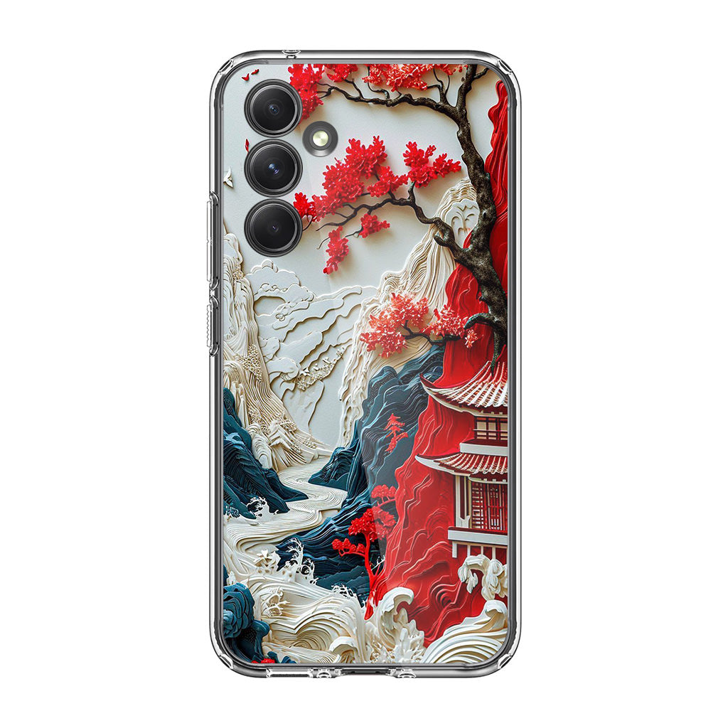Whispers of the Crimson Zen Samsung Galaxy A35 5G Case