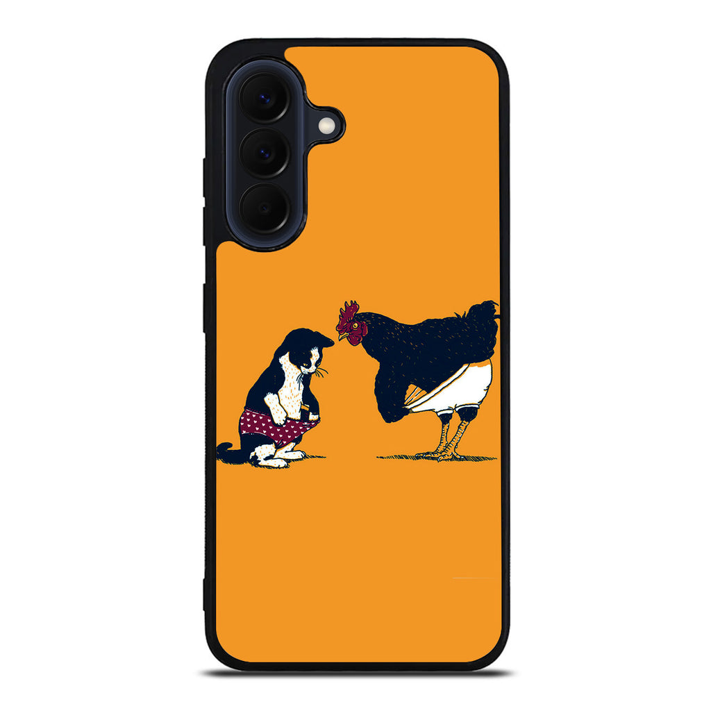 Cat Chicken Yellow Underwear Cute Samsung Galaxy A37 5G / A57 5G Case