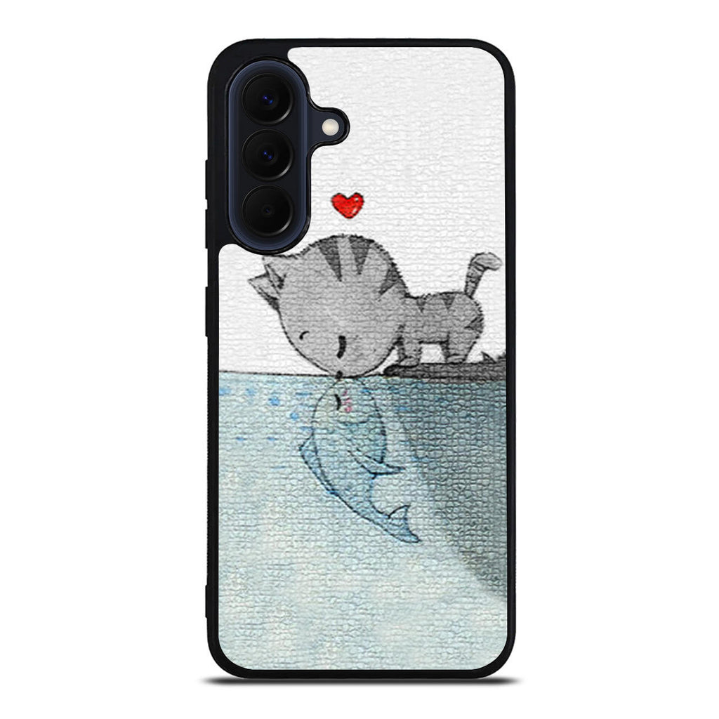 Cat Fish Kisses Samsung Galaxy A37 5G / A57 5G Case