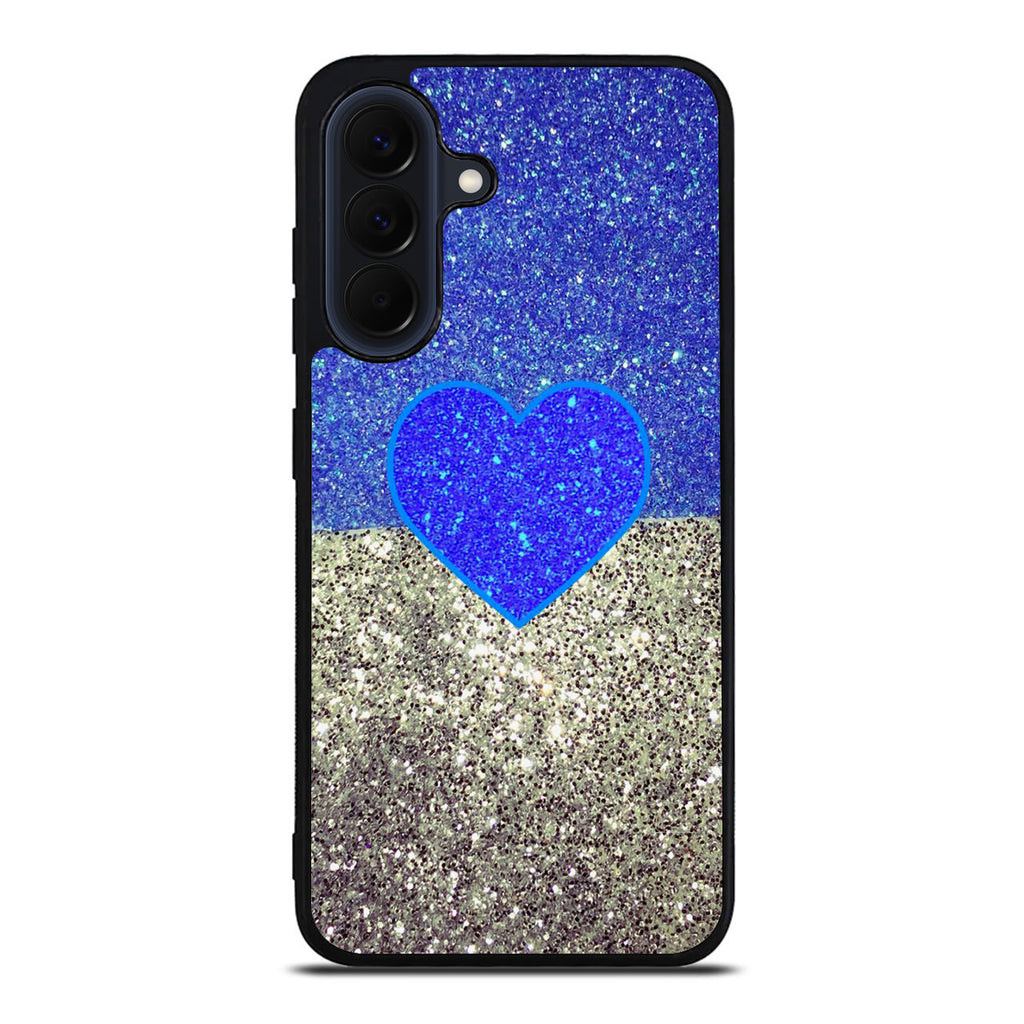 Love Glitter Blue and Grey Samsung Galaxy A37 5G / A57 5G Case