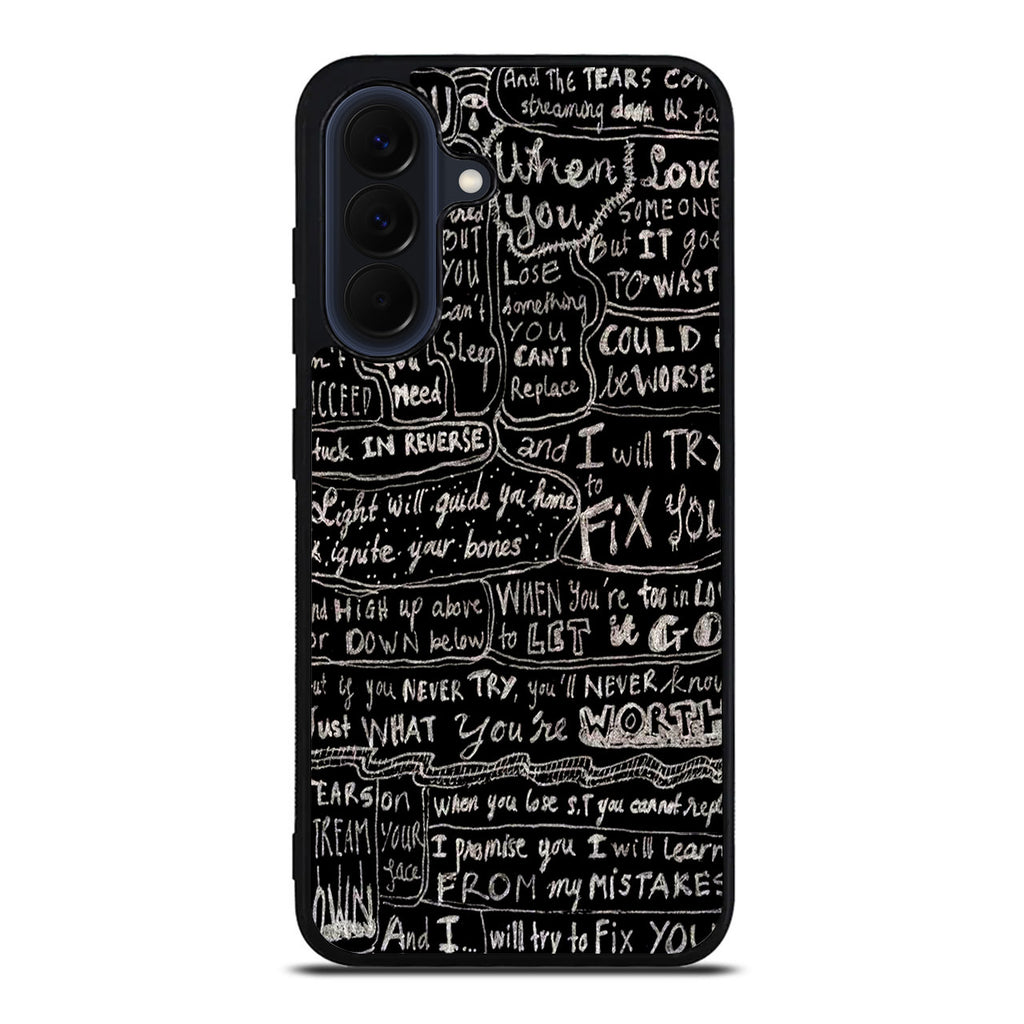 Fix You Lyrics Samsung Galaxy A37 5G / A57 5G Case