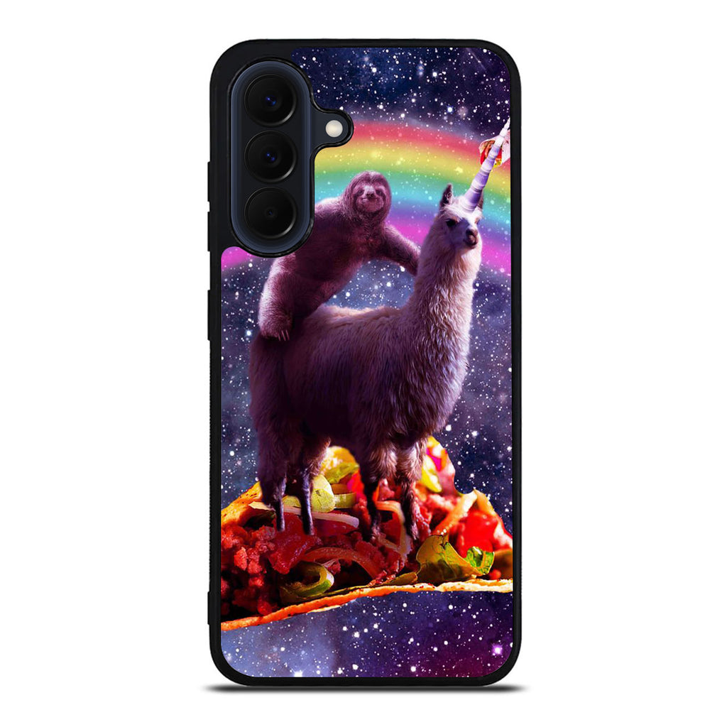 LLama And Sloth On Space Samsung Galaxy A37 5G / A57 5G Case