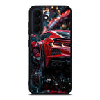 Red Sport Car in the Rain Samsung Galaxy A37 5G / A57 5G Case