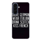 Drive German Wear Italian Drink Scotch Kiss French Samsung Galaxy A37 5G / A57 5G Case
