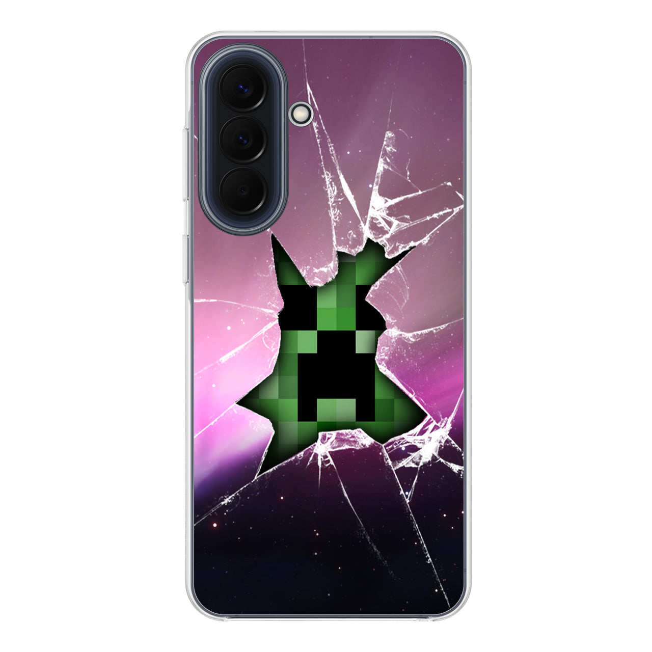 Creeper Glass Broken Violet Samsung Galaxy A37 5G / A57 5G Case