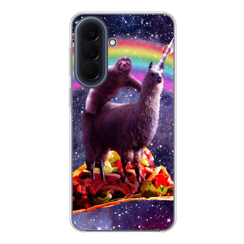 LLama And Sloth On Space Samsung Galaxy A37 5G / A57 5G Case